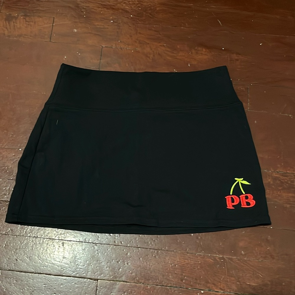 Black mini skirt